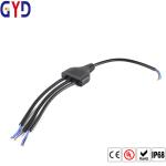 Waterproof Led Wire Splitter Y Type Extension Cable 2 Pin Wire Connectors