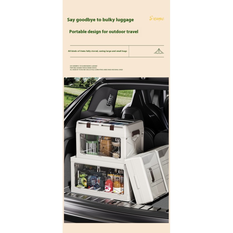 Multi-functional Durable Outdoor Camping Travel Storage Box Foldable Storage Box for Food and Tools