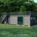 PU Panel Container House Modular Corrosion Resistant Steel Bolted Connection