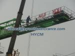 PT6020 Flat Top Tower Crane Top Slewing Hydralic Climging Type 10t