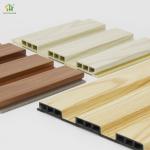 Modern Design Impact Resistance Wpc Fluted Panel Durable Triple-Hole Ventilation