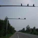 ODM Galvanied Tubular Surveillance Camera Poles for Outdoor Monitor System