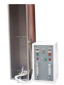China IEC 60332-1 Rubber Single Cable Vertical Burning Material Testing Machine on sale
