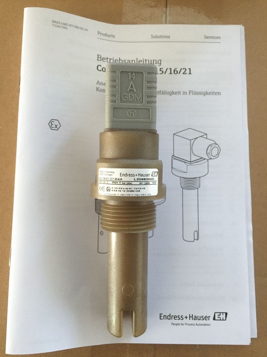 Endress Hauser Analog conductivity sensorCondumax CLS21-C1E4A