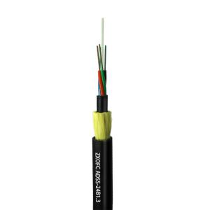 Wholesale Overhead 12/24/48 Core ADSS Fiber Optical Cable Durable With 50/100/200 Meter Span from china suppliers