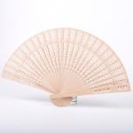 Custom Printed Logo Folding Hand Fan Bamboo Hand Held Fan 21cm for Wedding
