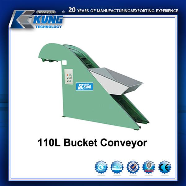 110L Anticorrosive Bucket Elevator Conveyor , Abrasion Resistant Belt Bucket