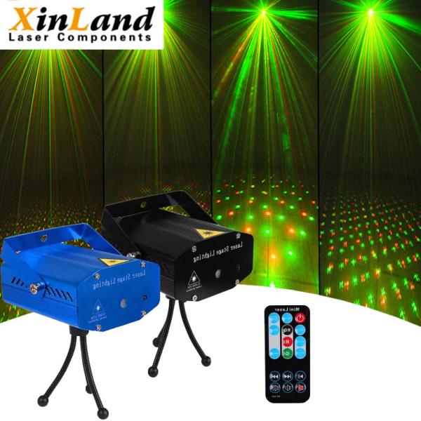 5w Mini Laser Disco Lights Sound Activated Multiple Patterns Projector Remote