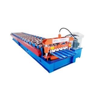 Wholesale 0.8mm GI Trapezoidal Sheet Roll Forming Machine 14 Steps from china suppliers