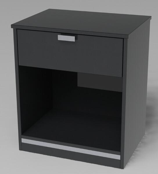 Solid wood edge with HPL top night stand/bed side table,,hospitality casegoods
