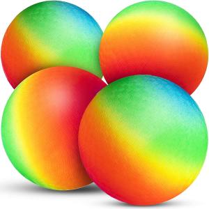 Wholesale 6&quot; Ultralight Bouncy Inflatable Playground Ball Rainbow Non Toxic from china suppliers