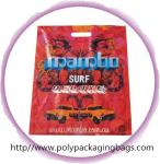 Imprinted Die Cut Handle Bags With Colorful Printing , Red / Orange