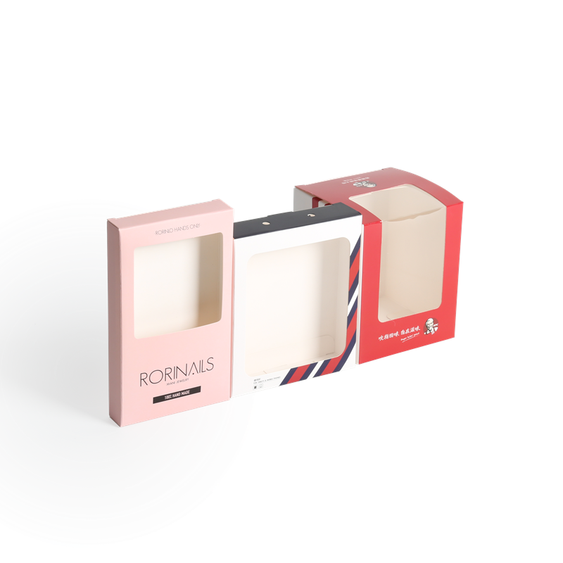 Transparent Window Paper Food Box Packaging Eco Conscious Folding Paperboard Boxes