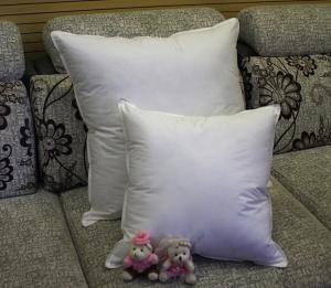Wholesale 2cm - 4cm White Duck Feather Cotton Cushion Inserts Double Stitched Piping for Home / Hotel from china suppliers
