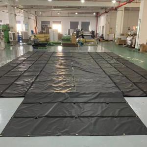 Wholesale Lightweight 3 Rows D-Rings Lumber Tarp Truck Load Cover PVC Vinyl 10' For Flatbed Trailers from china suppliers