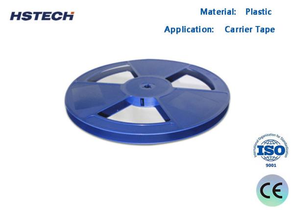 13 Inch Anti Static SMD Parts Assembly Plastic Reels Blue Color For Carrier Tape