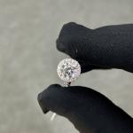 Lab Grown Diamond Rings CVD White Diamond Ring with 1.006ct DEF VVS Round Shape