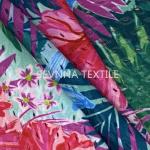Floral Design Recycled Activewear Knit Fabric High Elastic Ladies Swimwear