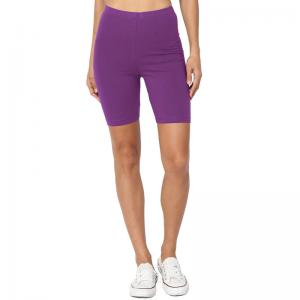 China High Quality Purple Gym Yoga Short Leggings Women Shorts Sportswear with Custom Logo on sale