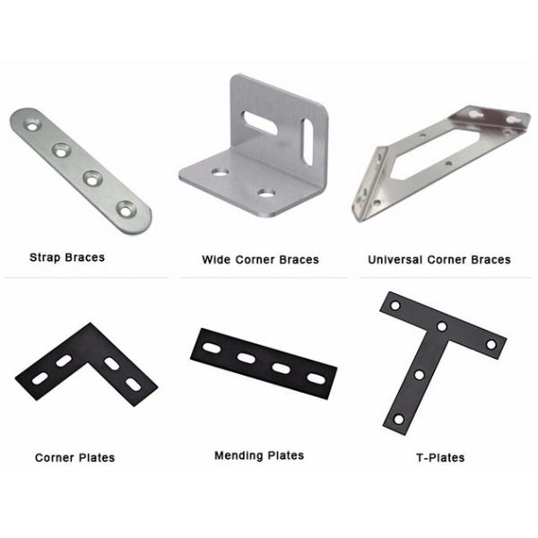 Stainless Steel Furniture Corner Bracket White Board Mounting Bracket Chair Corner Braces
