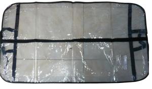 Wholesale Transparent PVC Dress Bag, Suit Garment Bags With Nylon Handle, Black Border from china suppliers
