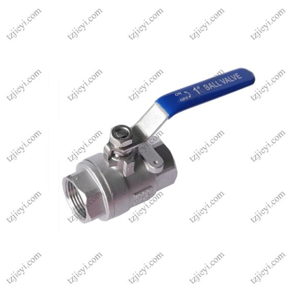 High quality 2 pcs female thread flat lever handle cf8m stainless steel ball