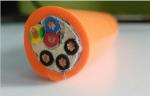 ECHU Drag Chain Cable CE Certificated EKM62383 4x0.34 in Grey/black/orange color