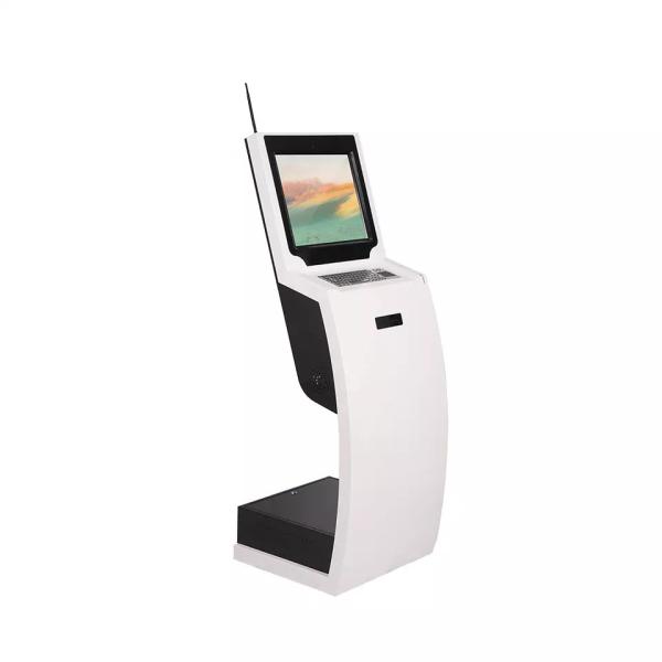 Floor Standing LCD Advertising Display IC Card Reader Self Service Kiosk for
