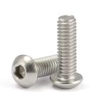 304 Stainless Steel Button Head Socket Cap Bolts M2 - M64 DIN7380 Half Round
