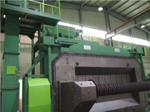 Wholesale Round Wire 20T/H Steel Shot Blaster Steel Bar Metal Parts Cleaning from china suppliers