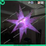 1.5m Pink 210T Polyester Inflatable Star For Club Event Hanging Decoration