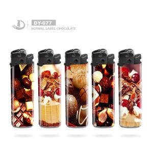 Wholesale Chocolate Normal Label DY-077 Refillable Gas Flint Lighter Ultimate Smoking Companion from china suppliers
