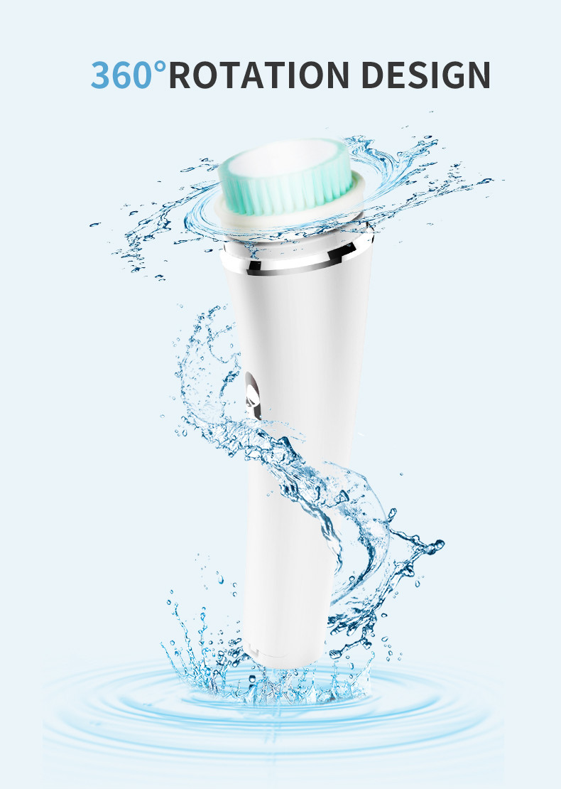 IPX5 Deep Scrubbing 360degree Rotation Facial Cleansing Device