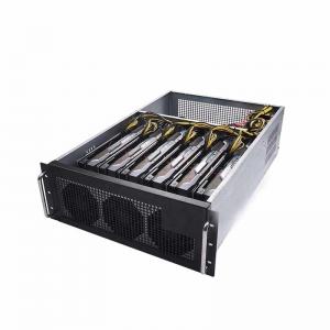 Wholesale 4U Rackmount Chassis 6 GPU server case OEM ETH mining 128G SSD MSATA from china suppliers