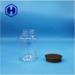 Round Shaped Clear Food Packaging Plastic Peanut Butter Biscuits Candies Jars