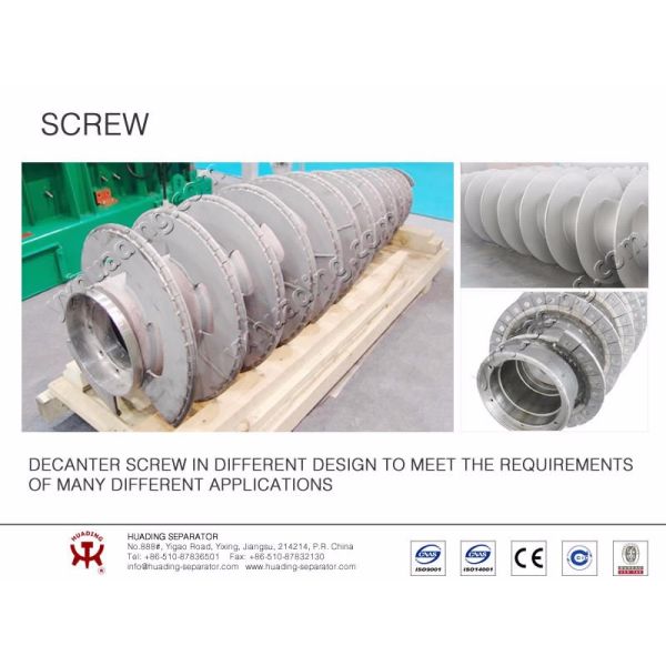 Innovative Solid Bowl Decanter Centrifuge From Technology Leader, Since 1954