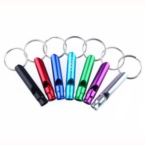 Wholesale Aluminum lifesaving whistle lifesaving 6.2*1.2cm aluminium whistle logo customized from china suppliers