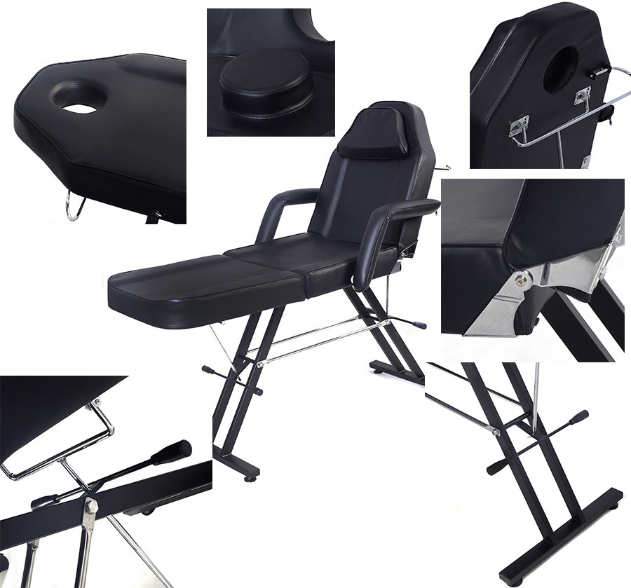 Medical Massage Beauty Treatment Chair / Hydraulic Facial Beauty Bed 190cm Length