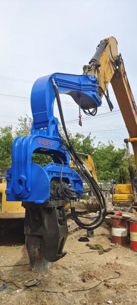 750kg Arm Excavator Mounted Pile Driver for 18m Max Pile Length Piling