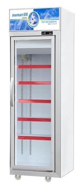 Supermarket Commercial Upright Meat Display Freezer For Frozen Food With Glass