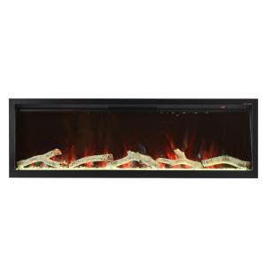 Wholesale 1.8M Living Room Long Length Touch Button Top Hot Air Outlet Mixed Colorful Change Fuel Bed Cold Rolled Iron Fireplace from china suppliers