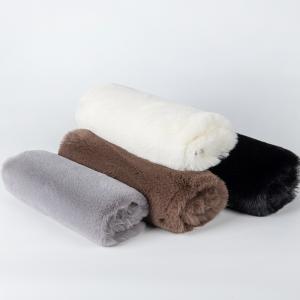 Wholesale Knitted 100% Polyester Soft and Comfortable Long Pile Fake Faux Rabbit Fur Fabric from china suppliers