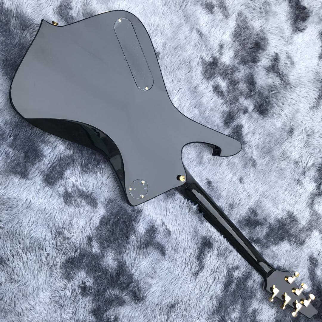 Custom New 6 Strings Advanced Electric Guitar Special-Shaped Guitar Mirror Crack Guitar Silver Hardware Customizable