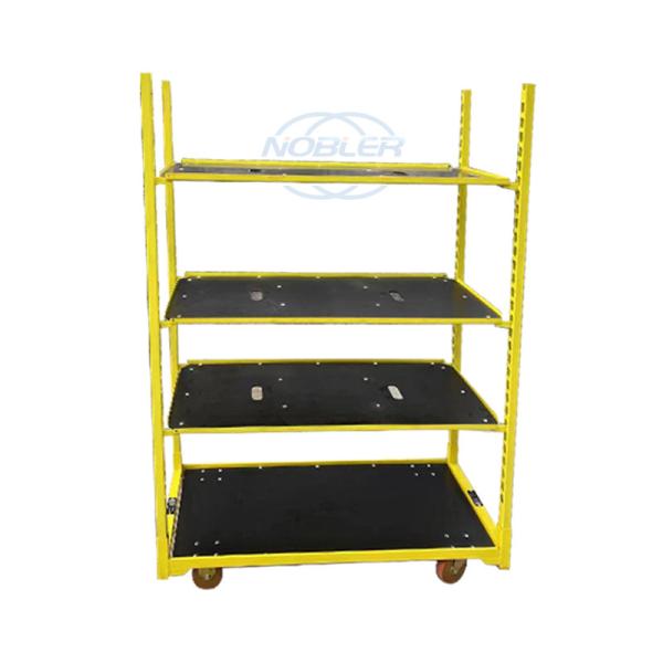 2 Million Direction Danish Flower Trolley 2 Directional Rubber Wheel Push And