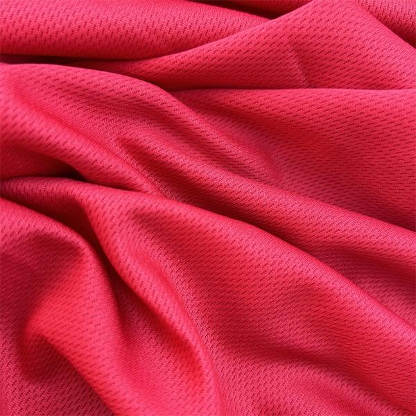 Polyester Bird Eye Pique Knitted Fabric Elastic For Shirt Polo
