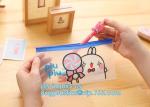 PE PP plastic zipper bag with slider for packaging, ziplock colorful slider