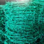 PVC Coated Barbed Wire Farm Affordable Wire Mesh Fence For Preserve Prison