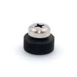 Metal Silver 1/3" 6mm Button Lens For CCTV Security Camera
