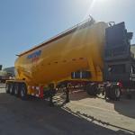 3 Axle Bulk Cement Tank Semi Trailer In Van Type For Transport Powder Cement