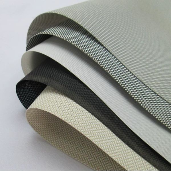 Polyester PVC Openness 4% Roller Blind Fabric Sunshade Solar Screen Sunscreen Fabric